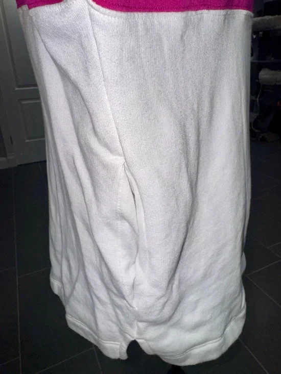 PINK Victoria's Secret Two-Tone Half-Zip Pullover - Fuchsia & White - Picture 9 of 10